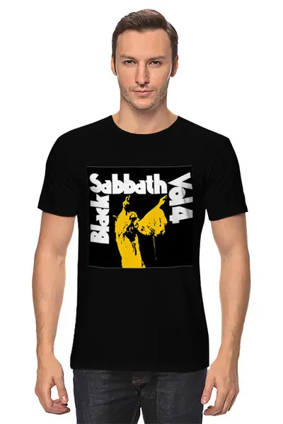 Заказать мужскую футболку в Москве. Футболка классическая Black Sabbath от Fedor - готовые дизайны и нанесение принтов.