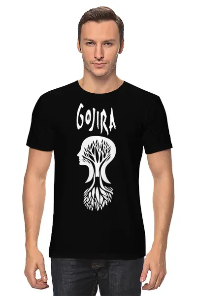 Заказать мужскую футболку в Москве. Футболка классическая Gojira от geekbox - готовые дизайны и нанесение принтов.