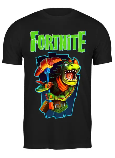 Заказать мужскую футболку в Москве. Футболка классическая FORTNITE от balden - готовые дизайны и нанесение принтов.