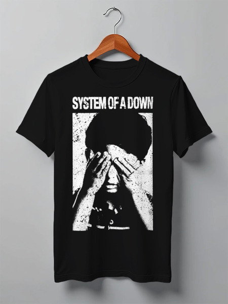 Заказать мужскую футболку в Москве. Футболка классическая System Of A Down от inPrintio - готовые дизайны и нанесение принтов.