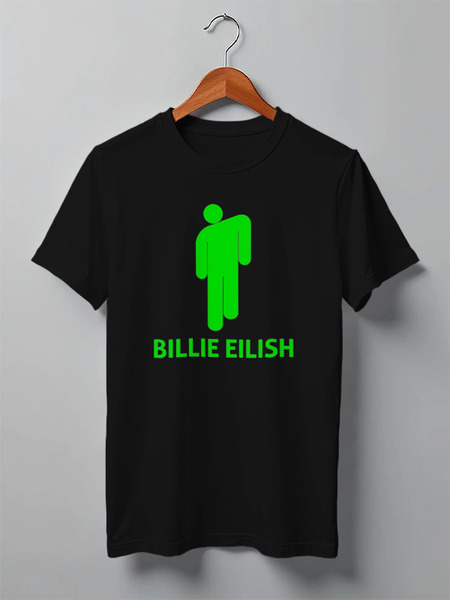 Заказать мужскую футболку в Москве. Футболка классическая Billie Eilish от DESIGNER   - готовые дизайны и нанесение принтов.