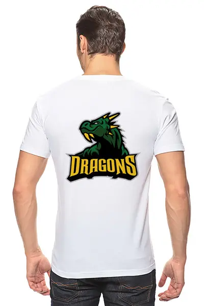 Заказать мужскую футболку в Москве. Футболка классическая DRAGONS от robus - готовые дизайны и нанесение принтов.