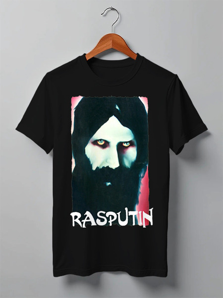 Заказать мужскую футболку в Москве. Футболка классическая Rasputin от Leichenwagen - готовые дизайны и нанесение принтов.