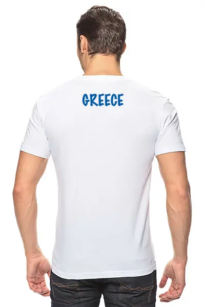 Заказать мужскую футболку в Москве. Футболка классическая Греция от GRstyle  - готовые дизайны и нанесение принтов.