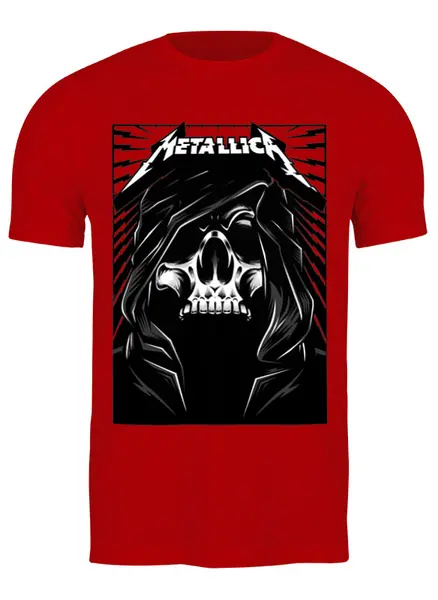 Заказать мужскую футболку в Москве. Футболка классическая ❖ Metallica ❖ от balden - готовые дизайны и нанесение принтов.
