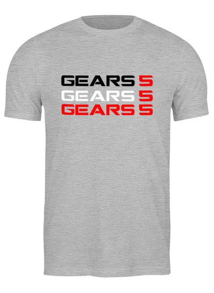 Заказать мужскую футболку в Москве. Футболка классическая Gears 5 от THE_NISE  - готовые дизайны и нанесение принтов.