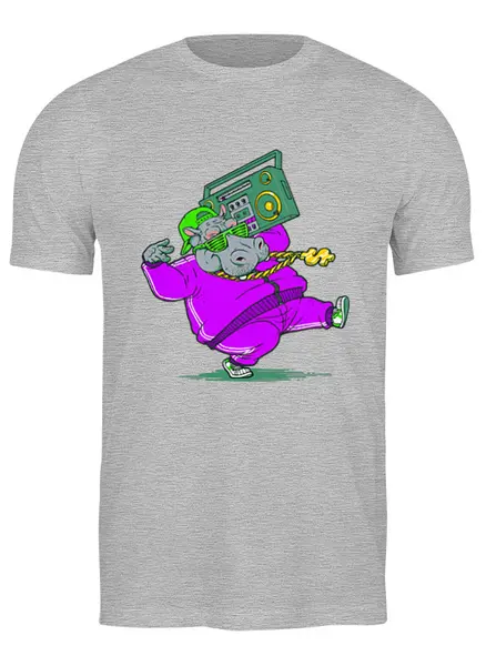 Заказать мужскую футболку в Москве. Футболка классическая Танцуют все! от T-shirt print  - готовые дизайны и нанесение принтов.