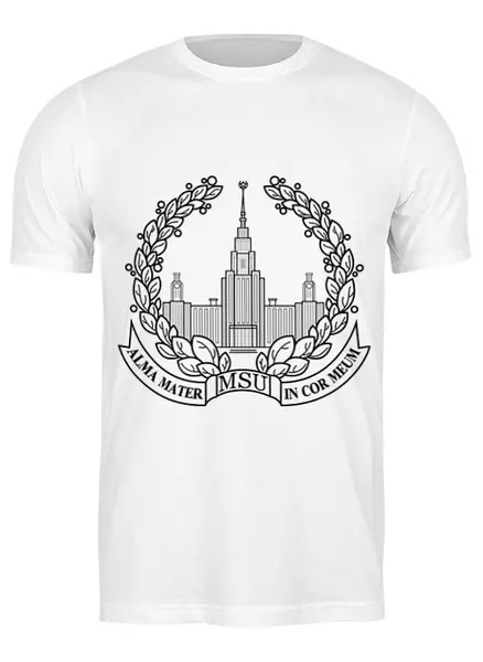 Заказать мужскую футболку в Москве. Футболка классическая T2 Alma Mater от AR Print - готовые дизайны и нанесение принтов.