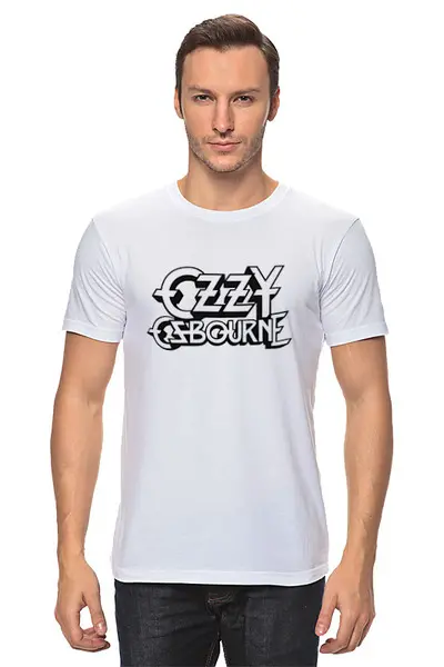 Заказать мужскую футболку в Москве. Футболка классическая OZZY Osbourne от Fedor - готовые дизайны и нанесение принтов.