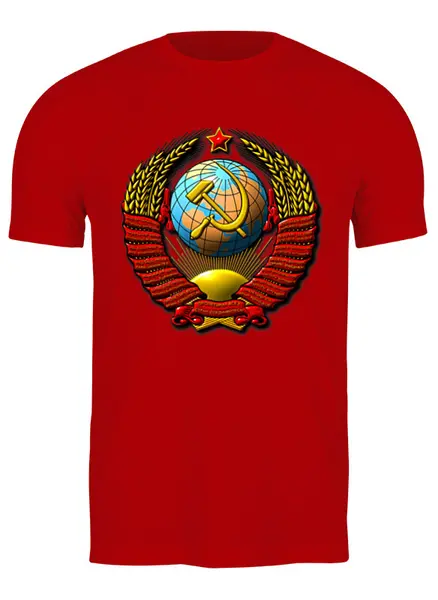 Заказать мужскую футболку в Москве. Футболка классическая USSR 3D от balden - готовые дизайны и нанесение принтов.