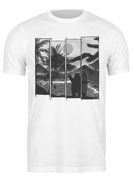 Заказать мужскую футболку в Москве. Футболка классическая Hawaii от oneredfoxstore@gmail.com - готовые дизайны и нанесение принтов.