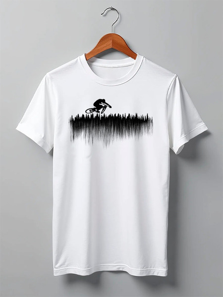 Заказать мужскую футболку в Москве. Футболка классическая Forest Rider от oneredfoxstore@gmail.com - готовые дизайны и нанесение принтов.