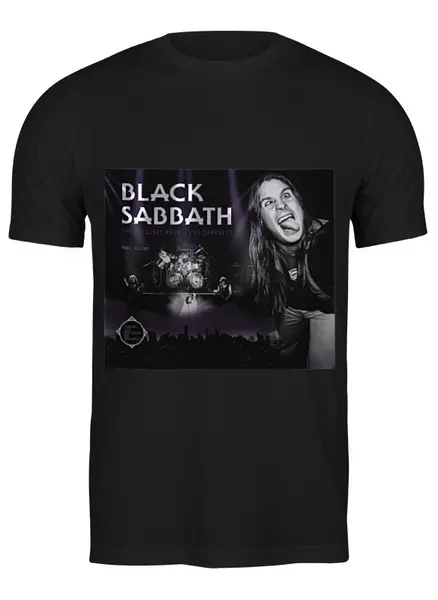 Заказать мужскую футболку в Москве. Футболка классическая Black Sabbath от Fedor - готовые дизайны и нанесение принтов.