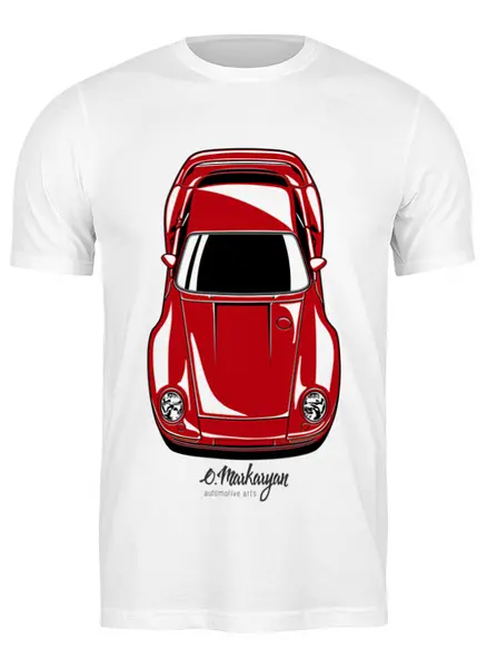Заказать мужскую футболку в Москве. Футболка классическая Porsche 959 от Oleg Markaryan - готовые дизайны и нанесение принтов.