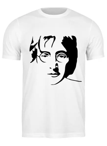 Заказать мужскую футболку в Москве. Футболка классическая Джон Леннон от jb-project@yandex.ru - готовые дизайны и нанесение принтов.
