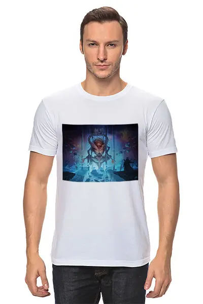 Заказать мужскую футболку в Москве. Футболка классическая Тзинч (Warhammer 40 000) от GeekFox  - готовые дизайны и нанесение принтов.