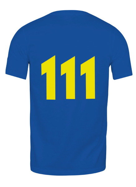 Заказать мужскую футболку в Москве. Футболка классическая Vault-tec 111 от Curipopik - готовые дизайны и нанесение принтов.
