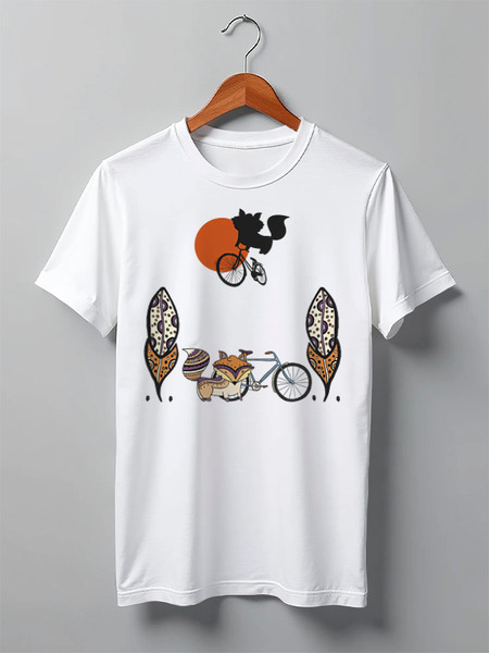 Заказать мужскую футболку в Москве. Футболка классическая Boho Animals от oneredfoxstore@gmail.com - готовые дизайны и нанесение принтов.
