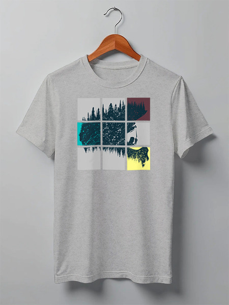 Заказать мужскую футболку в Москве. Футболка классическая Mountain Bike от oneredfoxstore@gmail.com - готовые дизайны и нанесение принтов.