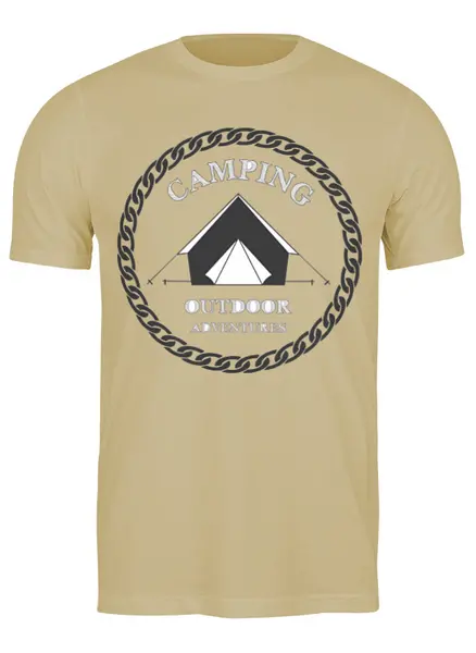 Заказать мужскую футболку в Москве. Футболка классическая Mountains от oneredfoxstore@gmail.com - готовые дизайны и нанесение принтов.
