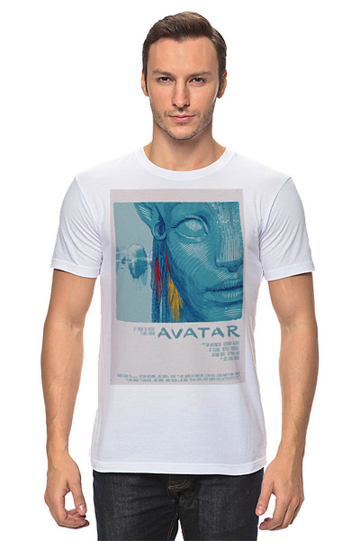 Заказать мужскую футболку в Москве. Футболка классическая Аватар / Avatar от kino.printio.ru - готовые дизайны и нанесение принтов.