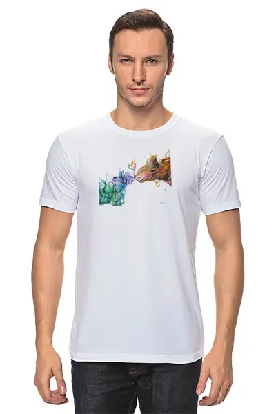 Заказать мужскую футболку в Москве. Футболка классическая Кошки от Picasso - готовые дизайны и нанесение принтов.