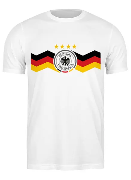 Заказать мужскую футболку в Москве. Футболка классическая Сборная Германии от Polilog - готовые дизайны и нанесение принтов.