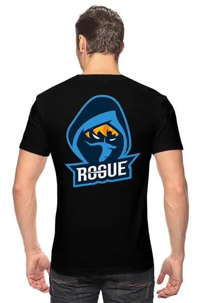 Заказать мужскую футболку в Москве. Футболка классическая ROGUE от robus - готовые дизайны и нанесение принтов.