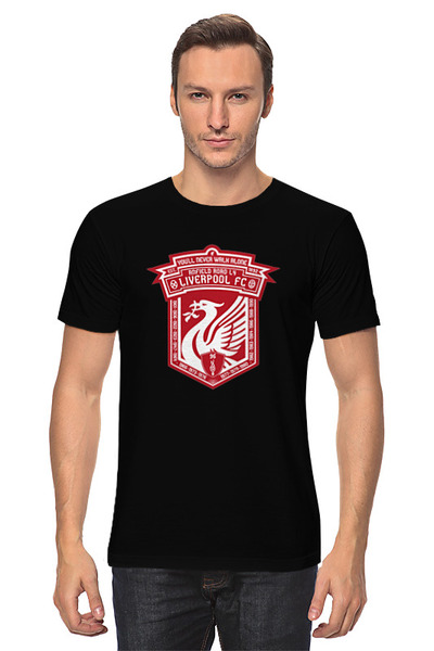 Заказать мужскую футболку в Москве. Футболка классическая Liverpool FC от skynatural - готовые дизайны и нанесение принтов.