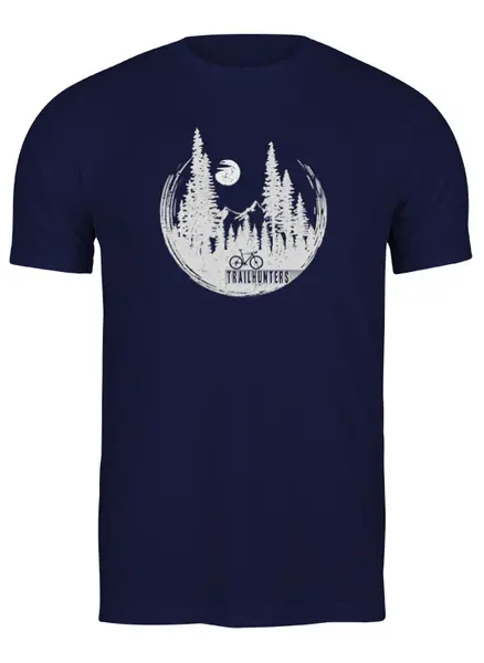 Заказать мужскую футболку в Москве. Футболка классическая Trailhunters от oneredfoxstore@gmail.com - готовые дизайны и нанесение принтов.