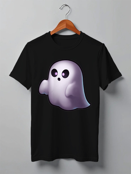 Заказать мужскую футболку в Москве. Футболка классическая Ghost от rinkusu - готовые дизайны и нанесение принтов.