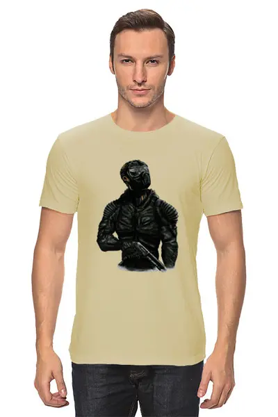 Заказать мужскую футболку в Москве. Футболка классическая Stalker от BAD OWL - готовые дизайны и нанесение принтов.