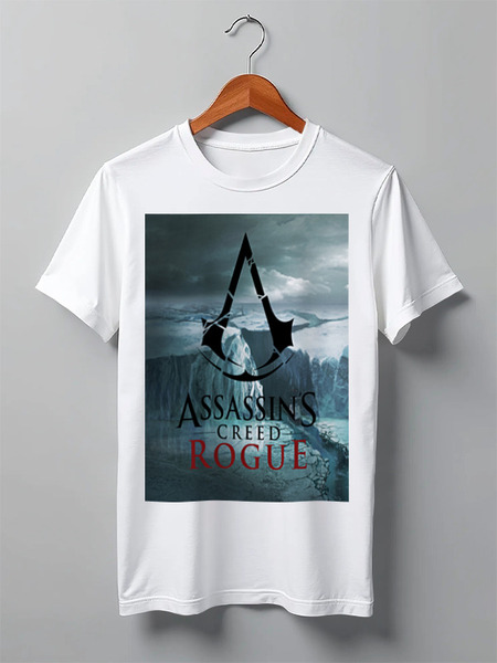 Заказать мужскую футболку в Москве. Футболка классическая Assassins CREED RoGuE от danilapashkov15 - готовые дизайны и нанесение принтов.