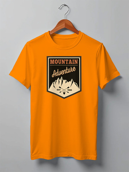 Заказать мужскую футболку в Москве. Футболка классическая Mountains от oneredfoxstore@gmail.com - готовые дизайны и нанесение принтов.