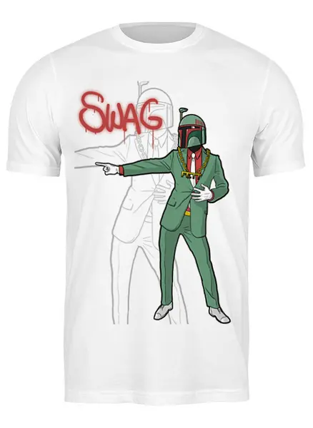 Заказать мужскую футболку в Москве. Футболка классическая SWAG. от vita22 - готовые дизайны и нанесение принтов.