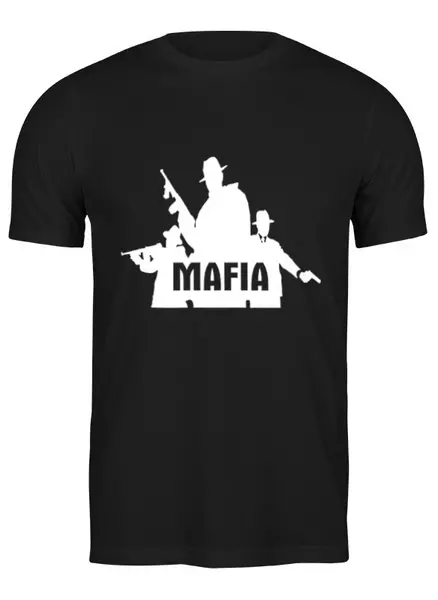 Заказать мужскую футболку в Москве. Футболка классическая Футболка "MAFIA" от Re  Tyan - готовые дизайны и нанесение принтов.