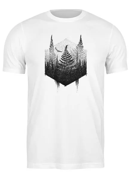 Заказать мужскую футболку в Москве. Футболка классическая Forest Fern от oneredfoxstore@gmail.com - готовые дизайны и нанесение принтов.