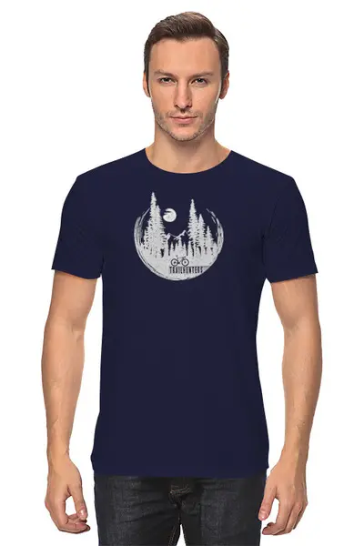 Заказать мужскую футболку в Москве. Футболка классическая Trailhunters от oneredfoxstore@gmail.com - готовые дизайны и нанесение принтов.