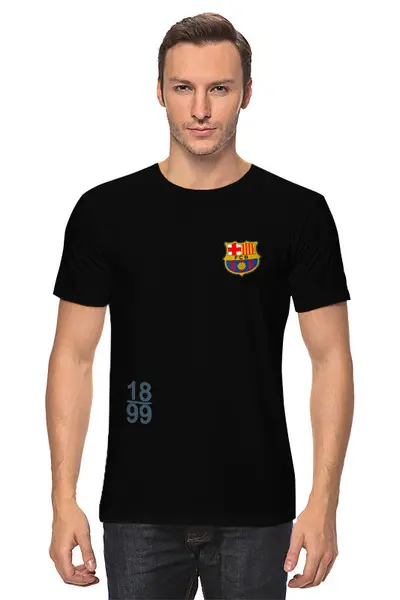 Заказать мужскую футболку в Москве. Футболка классическая FC Barcelona | 18/99 (2021) от 0x000000123 - готовые дизайны и нанесение принтов.