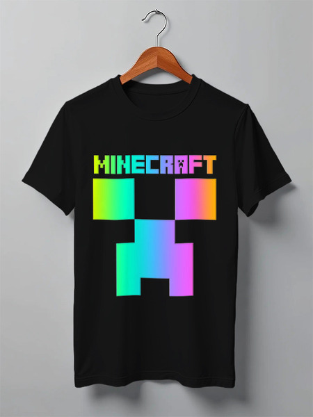 Заказать мужскую футболку в Москве. Футболка классическая MINECRAFT CREEPER от weeert - готовые дизайны и нанесение принтов.