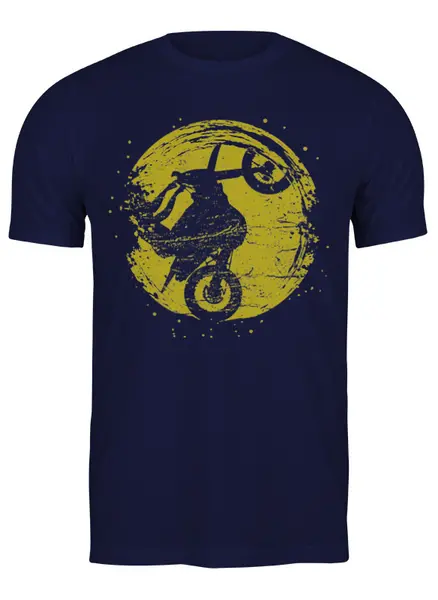 Заказать мужскую футболку в Москве. Футболка классическая Rider от oneredfoxstore@gmail.com - готовые дизайны и нанесение принтов.