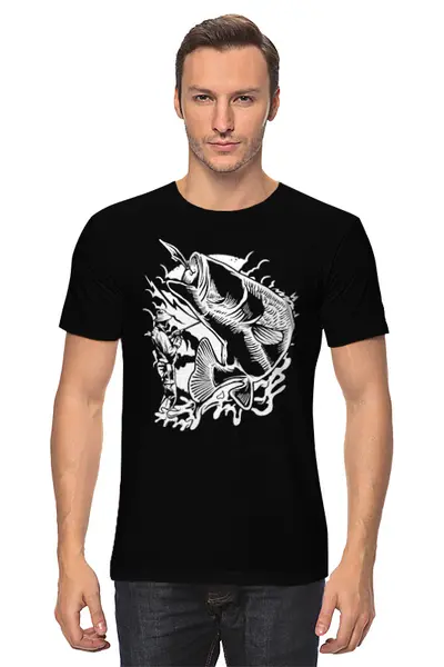 Заказать мужскую футболку в Москве. Футболка классическая Oldschool от oneredfoxstore@gmail.com - готовые дизайны и нанесение принтов.