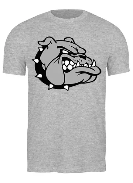 Заказать мужскую футболку в Москве. Футболка классическая Spike Bulldog от Combat Wear - готовые дизайны и нанесение принтов.
