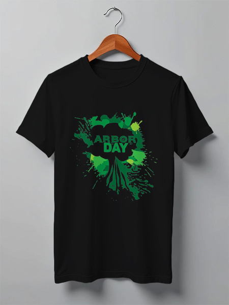 Заказать мужскую футболку в Москве. Футболка классическая Arbor day от IrinkaArt  - готовые дизайны и нанесение принтов.