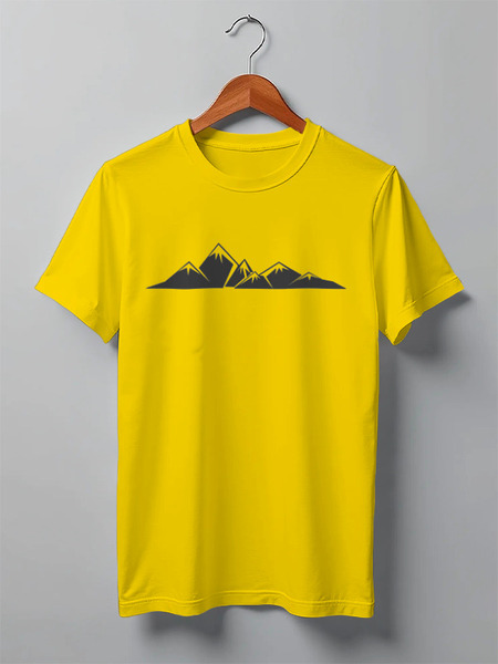 Заказать мужскую футболку в Москве. Футболка классическая Mountains от oneredfoxstore@gmail.com - готовые дизайны и нанесение принтов.