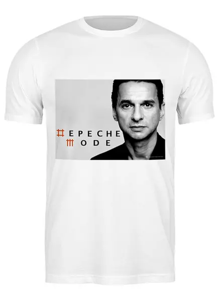 Заказать мужскую футболку в Москве. Футболка классическая Depeche Mode от Fedor - готовые дизайны и нанесение принтов.