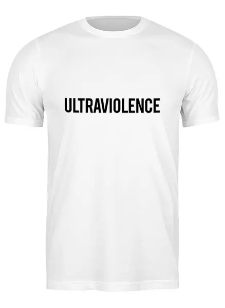 Заказать мужскую футболку в Москве. Футболка классическая Ultraviolence Logo от ultraviolet - готовые дизайны и нанесение принтов.