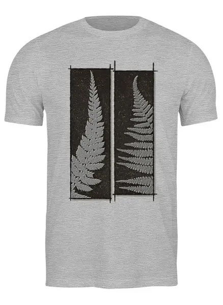 Заказать мужскую футболку в Москве. Футболка классическая Ferns от oneredfoxstore@gmail.com - готовые дизайны и нанесение принтов.