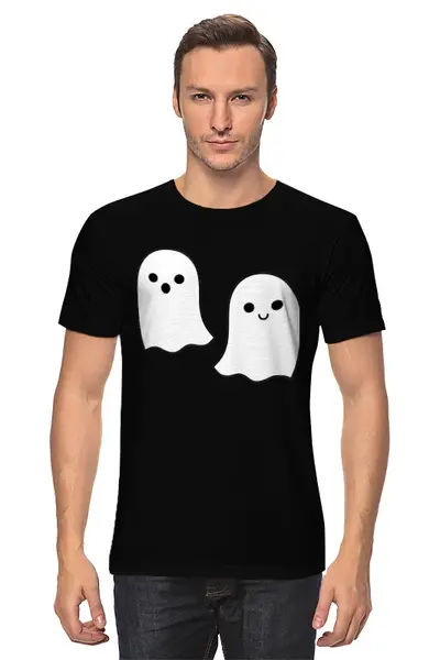 Заказать мужскую футболку в Москве. Футболка классическая GHOST  от CoolDesign - готовые дизайны и нанесение принтов.