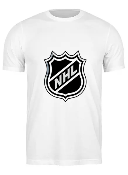 Заказать мужскую футболку в Москве. Футболка классическая NHL(НХЛ) от Nos  - готовые дизайны и нанесение принтов.